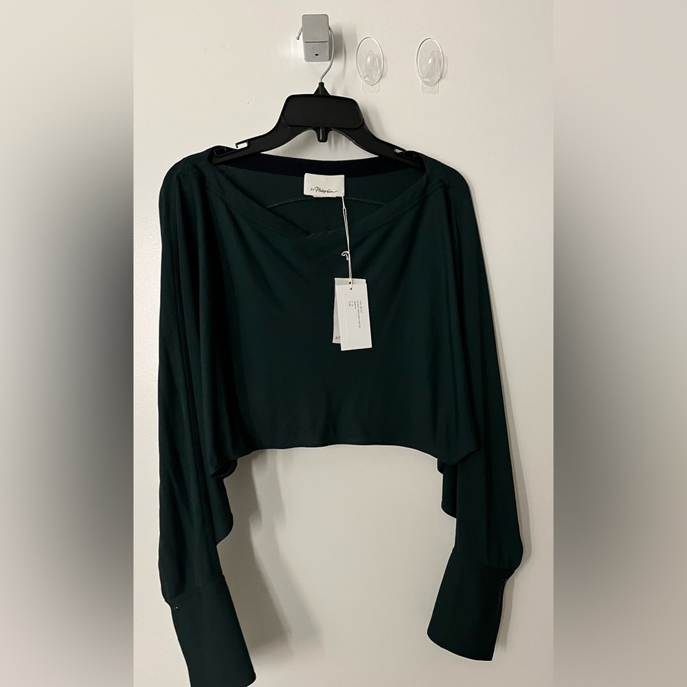 3.1 Phillip Lim open hem crop top
